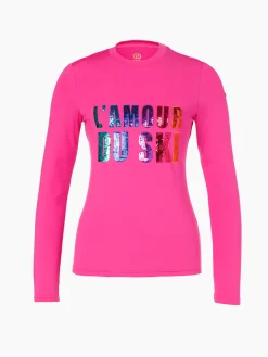Goldbergh LE COEUR Long Sleeve Tee passion pink New
