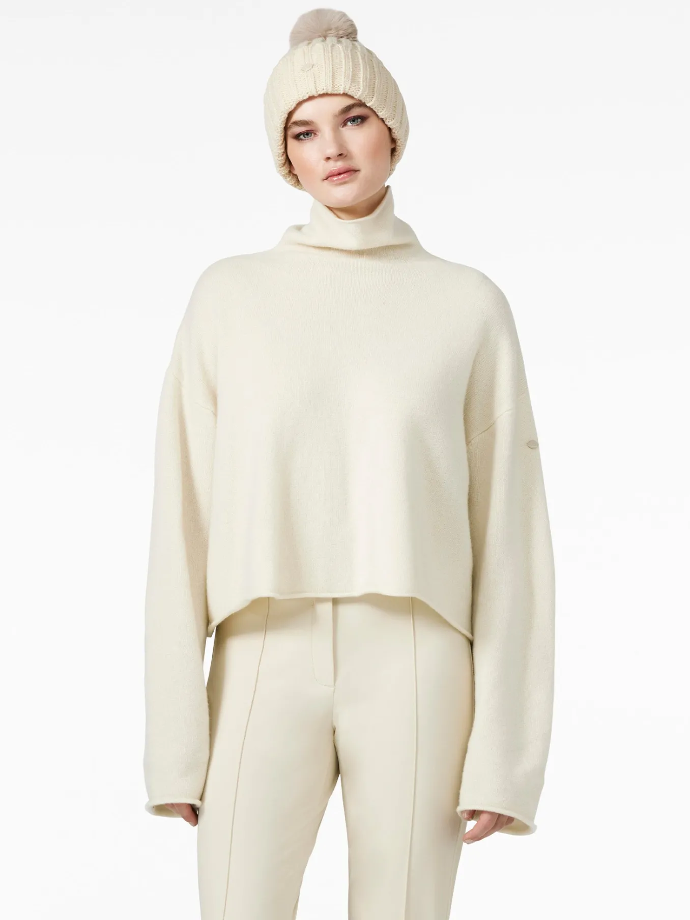 Goldbergh LOURDES Long Sleeve Knit Sweater champagne New