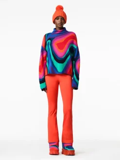 Goldbergh MARBRE Long Sleeve Knit Sweater absinthe rainbow Best
