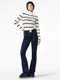 Goldbergh MIMI Long Sleeve Knit Sweater breton stripe cream/blue New