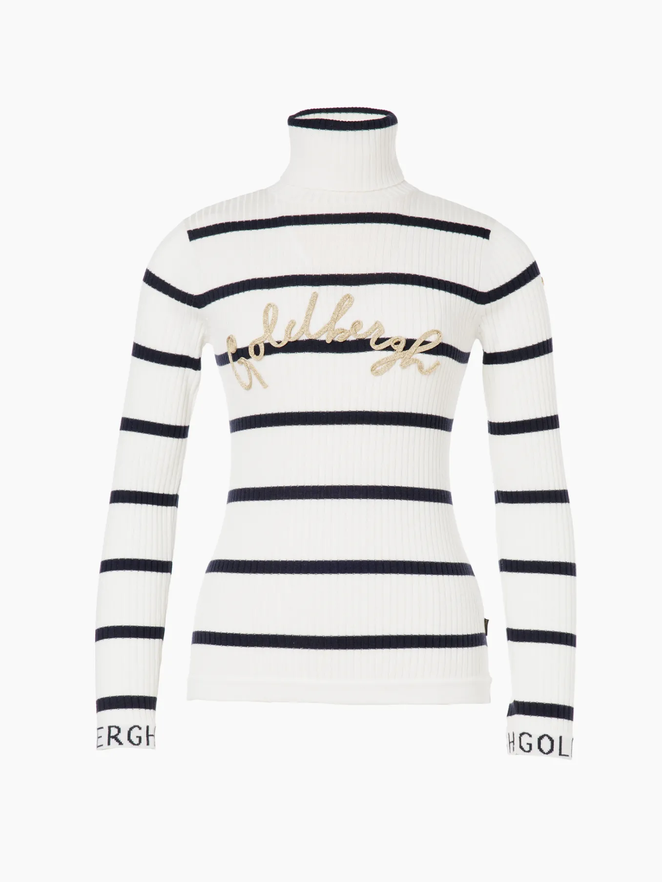 Goldbergh MIMI Long Sleeve Knit Sweater breton stripe cream/blue New