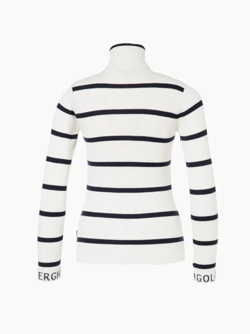 Goldbergh MIMI Long Sleeve Knit Sweater breton stripe cream/blue New