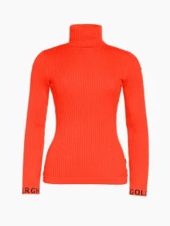 Goldbergh MIRA Long Sleeve Knit Sweater orange New