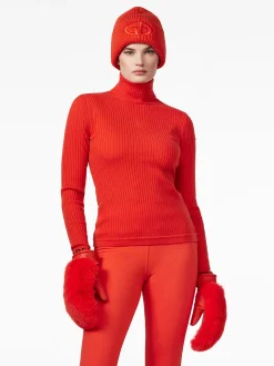 Goldbergh MIRA Long Sleeve Knit Sweater flame Best