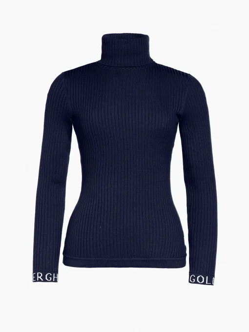 Goldbergh MIRA Long Sleeve Knit Sweater french blue New