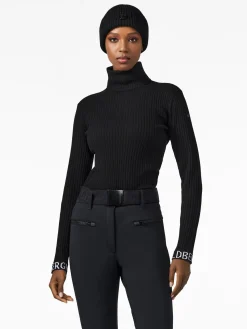 Goldbergh MIRA Long Sleeve Knit Sweater black Clearance