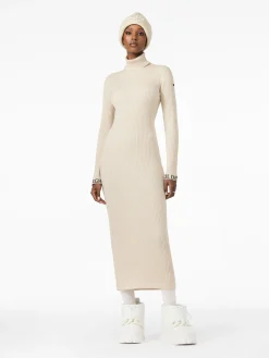 Goldbergh MIREILLE Long Sleeve Knit Dress champagne Discount