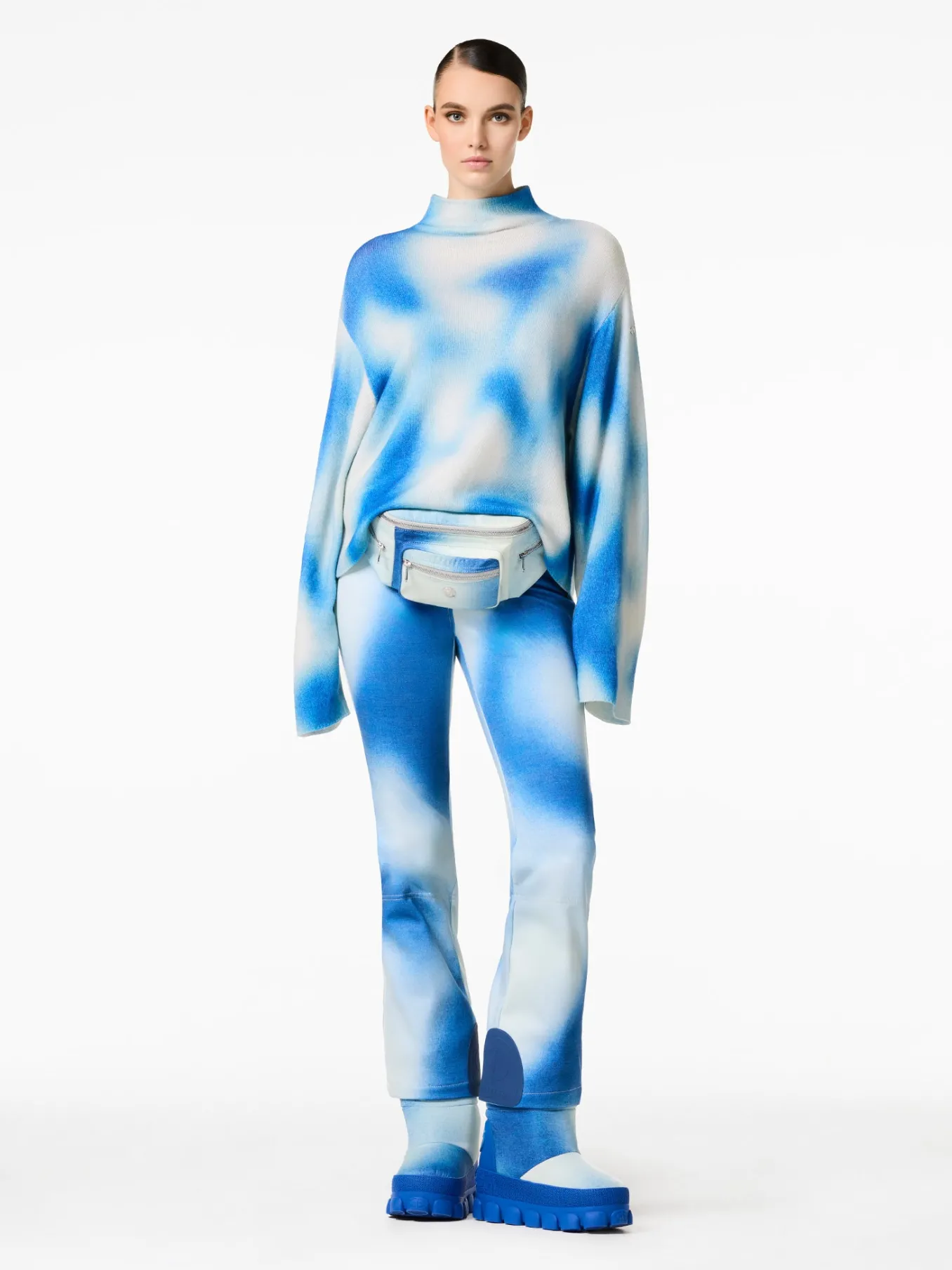 Goldbergh MOUNA Long Sleeve Knit Sweater denim print Online