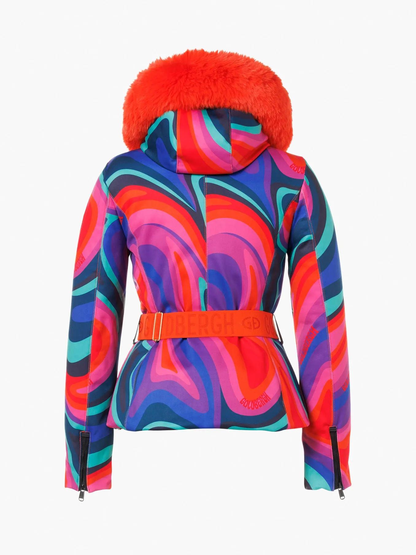 Goldbergh MUSE FAUX BORDER Ski Jacket absinthe rainbow Best
