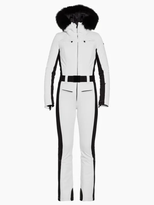 Goldbergh PARRY FAUX BORDER Ski Suit white Clearance