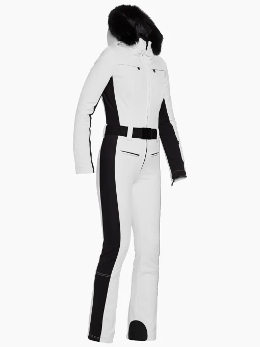 Goldbergh PARRY FAUX BORDER Ski Suit white Clearance
