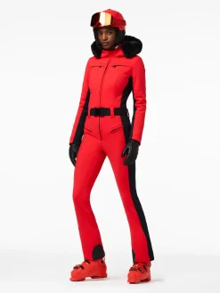 Goldbergh PARRY LONG FAUX BORDER Ski Suit flame