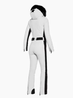 Goldbergh PARRY LONG FAUX BORDER Ski Suit white