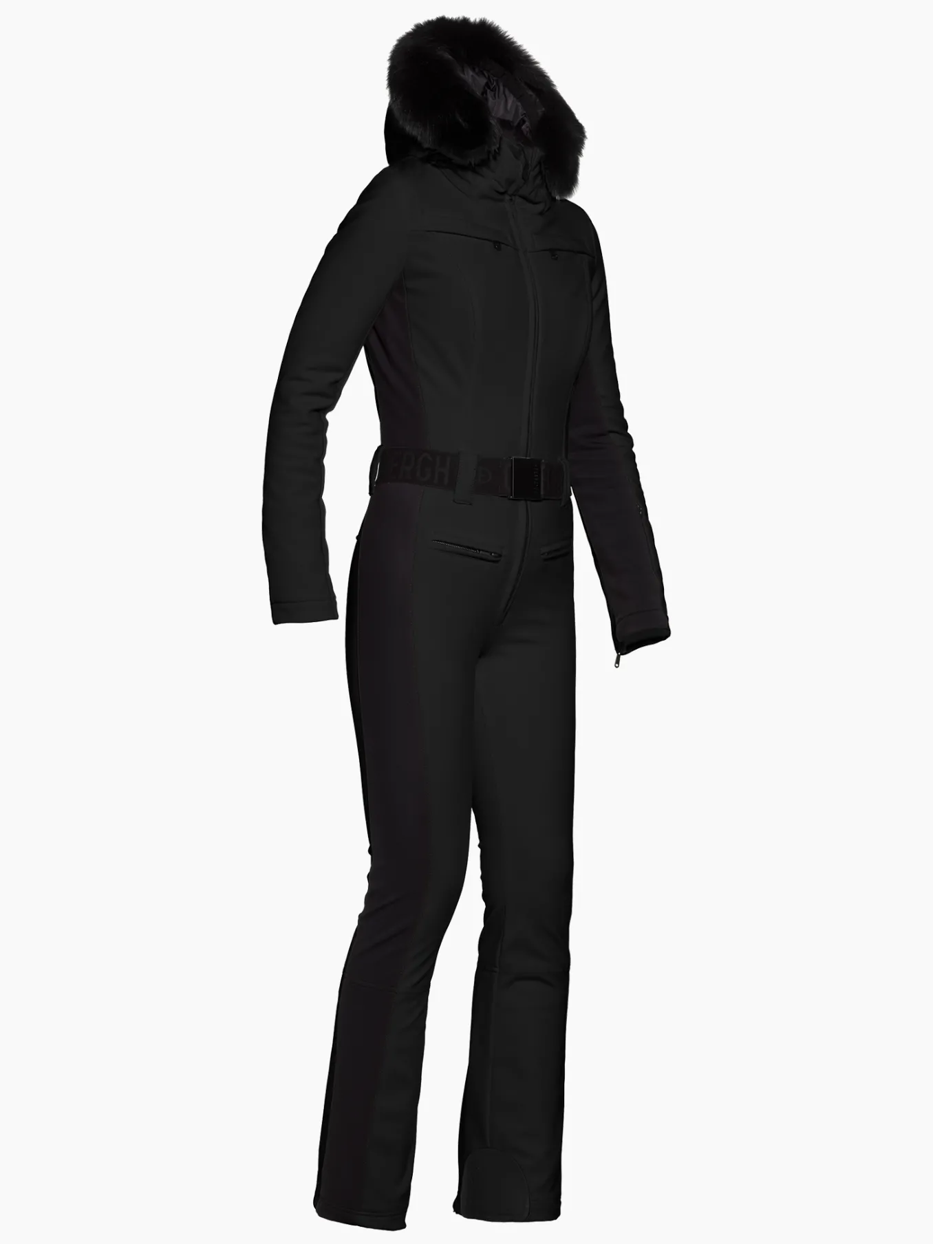Goldbergh PARRY LONG FAUX BORDER Ski Suit black Best