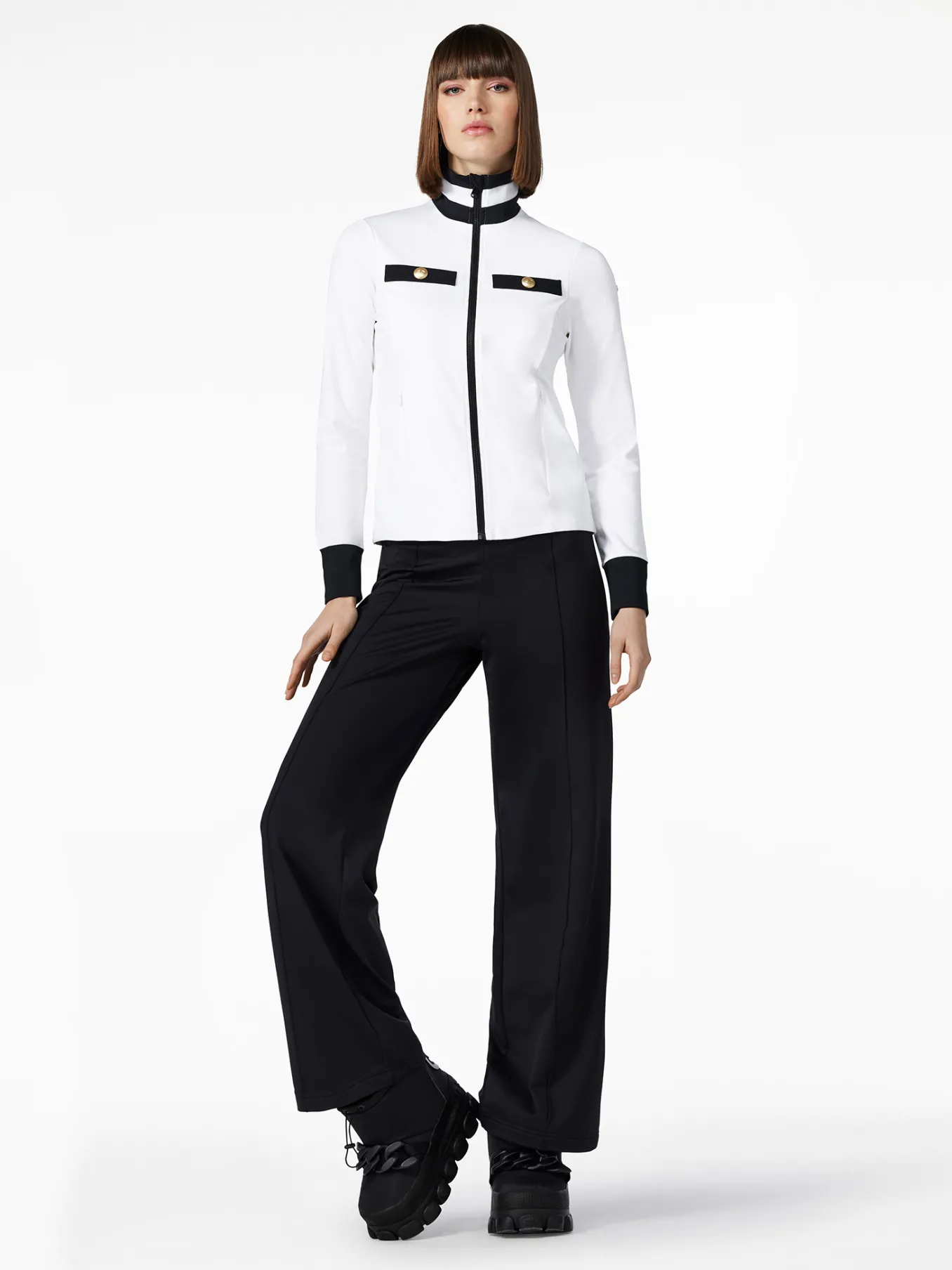 Goldbergh RENÉE Full Zip Cardigan white Discount