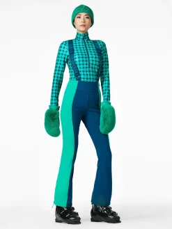 Goldbergh RETRO Ski Pants deep teal Discount