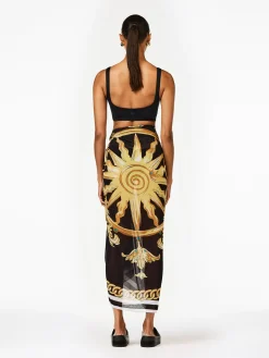 Goldbergh YACHT Pareo black/white Outlet