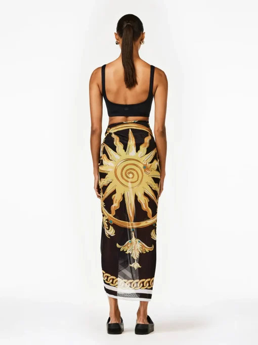 Goldbergh YACHT Pareo black/white Outlet